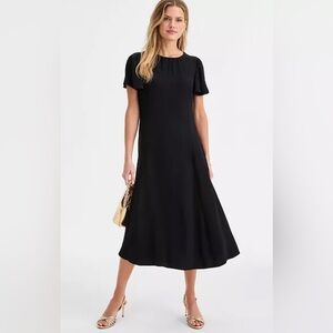 NWT Women's Flutter-Sleeve Midi Dress